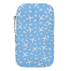 Plane Sky Background Pattern Waist Pouch (large) by danenraven