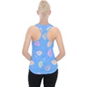 Illustration Seashell Clam Pattern Art Design Piece Up Tank Top View2