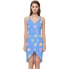 Illustration Seashell Clam Pattern Art Design Wrap Frill Dress