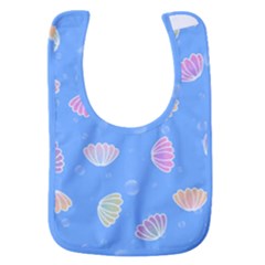 Illustration Seashell Clam Pattern Art Design Baby Bib by danenraven