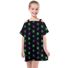 Pattern Background Bright Pattern Kids  One Piece Chiffon Dress by danenraven