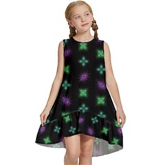 Pattern Background Bright Pattern Kids  Frill Swing Dress