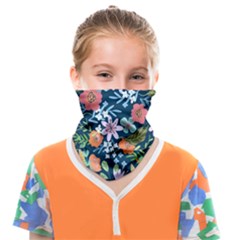 Flower Floral Background Painting Face Covering Bandana (kids) by danenraven