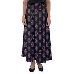 Pattern Mandala Ornate Ornamental Flared Maxi Skirt by danenraven