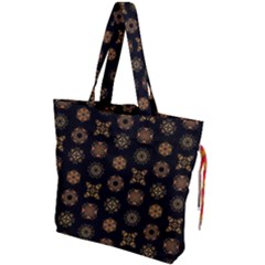 Pattern Mandala Ornate Ornamental Drawstring Tote Bag by danenraven