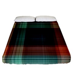 Plaid Tartan Checkered Tablecloth Fitted Sheet (queen Size) by danenraven