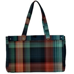 Plaid Tartan Checkered Tablecloth Canvas Work Bag by danenraven