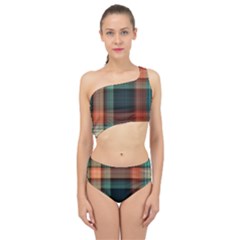 Plaid Tartan Checkered Tablecloth Spliced Up Two Piece Swimsuit by danenraven