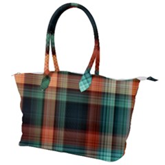 Plaid Tartan Checkered Tablecloth Canvas Shoulder Bag by danenraven