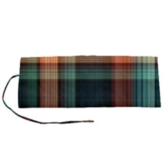 Plaid Tartan Checkered Tablecloth Roll Up Canvas Pencil Holder (s) by danenraven