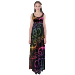 Patina Swirl Empire Waist Maxi Dress by MRNStudios