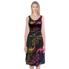 Patina Swirl Midi Sleeveless Dress by MRNStudios