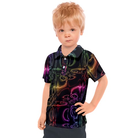 Patina Swirl Kids  Polo Tee by MRNStudios