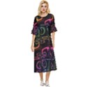 Patina Swirl Double Cuff Midi Dress View1