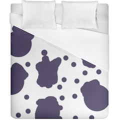 Illustration Cow Pattern Texture Cloth Dot Animal Duvet Cover (california King Size) by danenraven