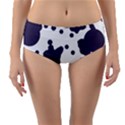 Illustration Cow Pattern Texture Cloth Dot Animal Reversible Mid-Waist Bikini Bottoms View1