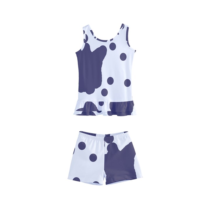 Illustration Cow Pattern Texture Cloth Dot Animal Kids  Boyleg Swimsuit