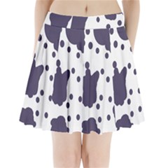 Illustration Cow Pattern Texture Cloth Dot Animal Pleated Mini Skirt by danenraven