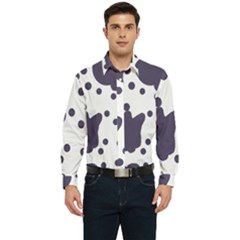 Illustration Cow Pattern Texture Cloth Dot Animal Men s Long Sleeve  Shirt by danenraven