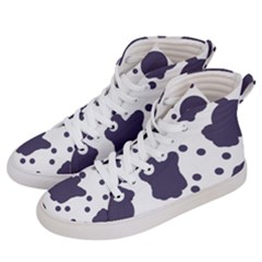 Illustration Cow Pattern Texture Cloth Dot Animal Women s Hi-top Skate Sneakers by danenraven