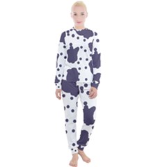 Illustration Cow Pattern Texture Cloth Dot Animal Women s Lounge Set by danenraven