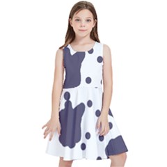 Illustration Cow Pattern Texture Cloth Dot Animal Kids  Skater Dress by danenraven