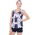 Illustration Cow Pattern Texture Cloth Dot Animal Bubble Hem Chiffon Tank Top View1