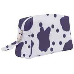 Illustration Cow Pattern Texture Cloth Dot Animal Wristlet Pouch Bag (large) by danenraven