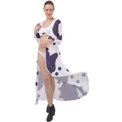 Illustration Cow Pattern Texture Cloth Dot Animal Maxi Chiffon Beach Wrap by danenraven