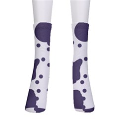 Illustration Cow Pattern Texture Cloth Dot Animal Crew Socks by danenraven