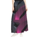 Hexagon Geometric Art Design Maxi Chiffon Skirt View1