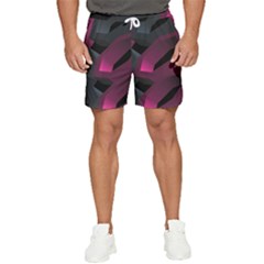 Hexagon Geometric Art Design Men s Runner Shorts