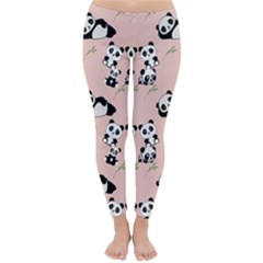 Pattern Panda Bear Classic Winter Leggings by danenraven