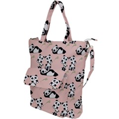 Pattern Panda Bear Shoulder Tote Bag by danenraven