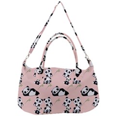 Pattern Panda Bear Removal Strap Handbag