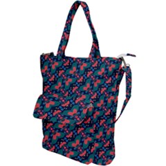 Illustration Tile Pattern Patchwork Shoulder Tote Bag