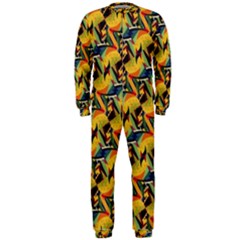 Illustration Geometric Pattern Colorful Pattern Onepiece Jumpsuit (men) by danenraven