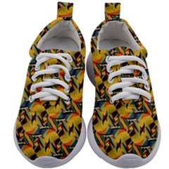 Illustration Geometric Pattern Colorful Pattern Kids Athletic Shoes by danenraven