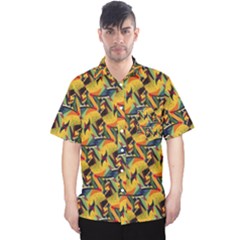 Illustration Geometric Pattern Colorful Pattern Men s Hawaii Shirt