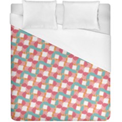 Patchwork Pastel Pattern Art Duvet Cover (california King Size) by danenraven