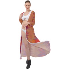 Pattern Watercolor Texture Maxi Chiffon Beach Wrap by danenraven