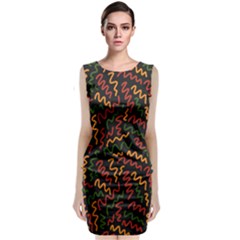 African Abstract  Classic Sleeveless Midi Dress by ConteMonfrey