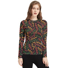 African Abstract  Women s Long Sleeve Rash Guard by ConteMonfrey