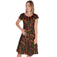 African Abstract  Classic Short Sleeve Dress by ConteMonfrey