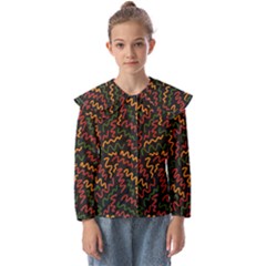 African Abstract  Kids  Peter Pan Collar Blouse by ConteMonfrey