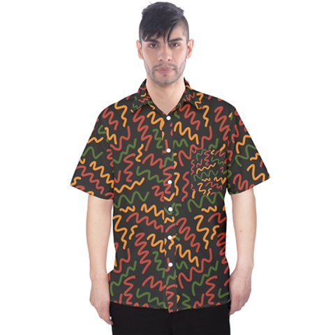 African Abstract  Men s Hawaii Shirt by ConteMonfrey