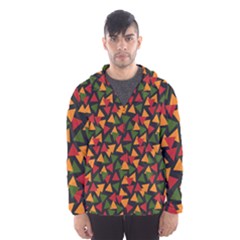 African Triangles  Men s Hooded Windbreaker by ConteMonfrey