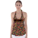 African Triangles  Babydoll Tankini Top View1