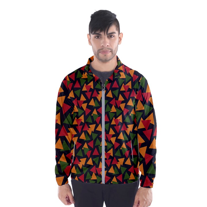 African Triangles  Men s Windbreaker