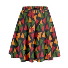 African Triangles  High Waist Skirt by ConteMonfrey